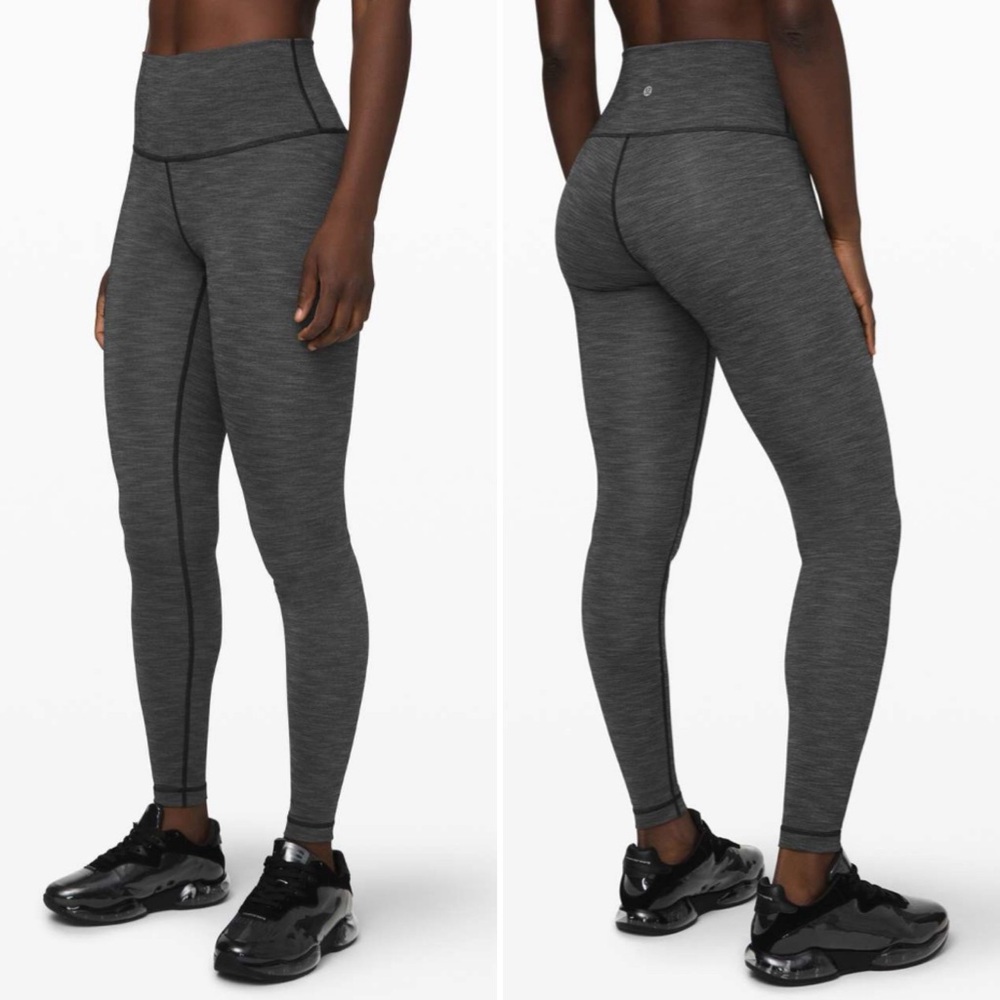 lululemon High-Rise Gray Heather Align Leggings